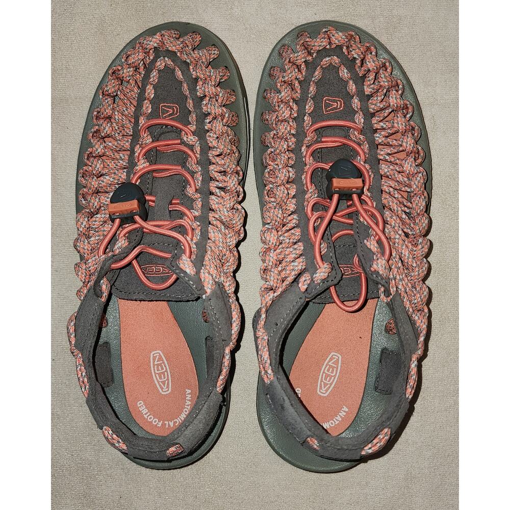 Keen 1014756 Uneek 8mm Camo Fusion Coral Women's Sandal 7.5